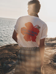Men's American-style Color-block Printed T-shirt