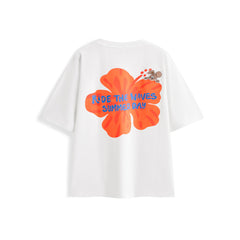 Men's American-style Color-block Printed T-shirt