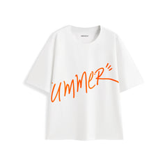 Men's Color Block Letter Print Short Sleeve T-shirt