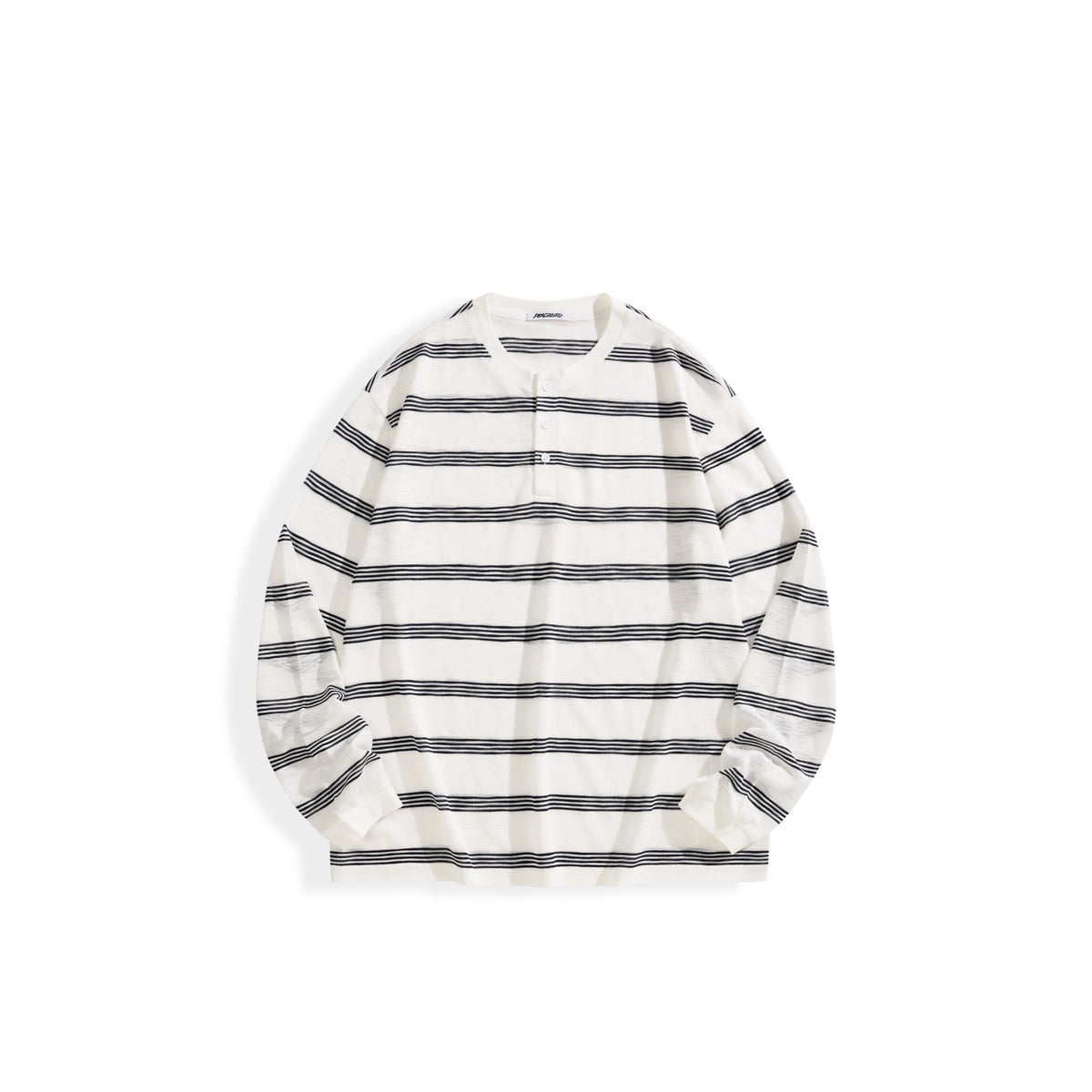 Men's Casual  Striped Henley Long-Sleeve T-Shirt