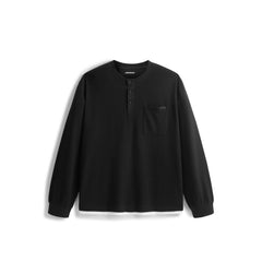 Men's Casual Faux-Layer Waffle-Knit Long-Sleeve T-Shirt