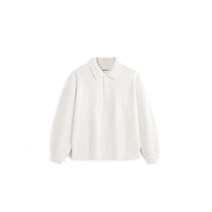 Men's Preppy White Faux-Layer Cable-Knit Sweater