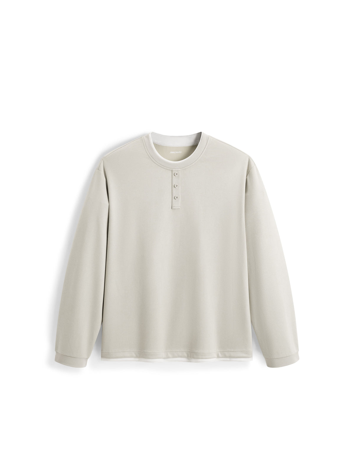 Men's Commuter Herringbone Faux Two-Piece Knit Top