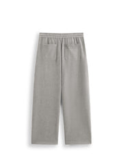 Men's Casual Grey Elastic-Waist Pants
