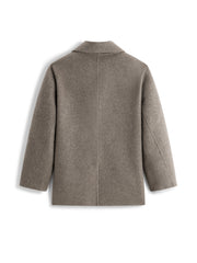 Men's Commuter Double-Breasted Wool Double-Face Coat