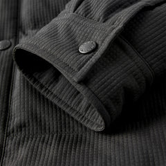 Men's Spliced Textured Puffer Jacket