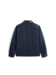 Men's Casual Denim-Style Lightweight Down Jacket