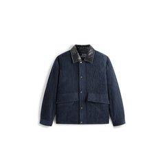 Men's Casual Denim-Style Lightweight Down Jacket