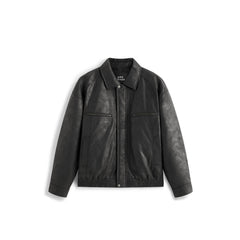 Men's Casual PU Leather Jacket-Style Fashion Down Jacket
