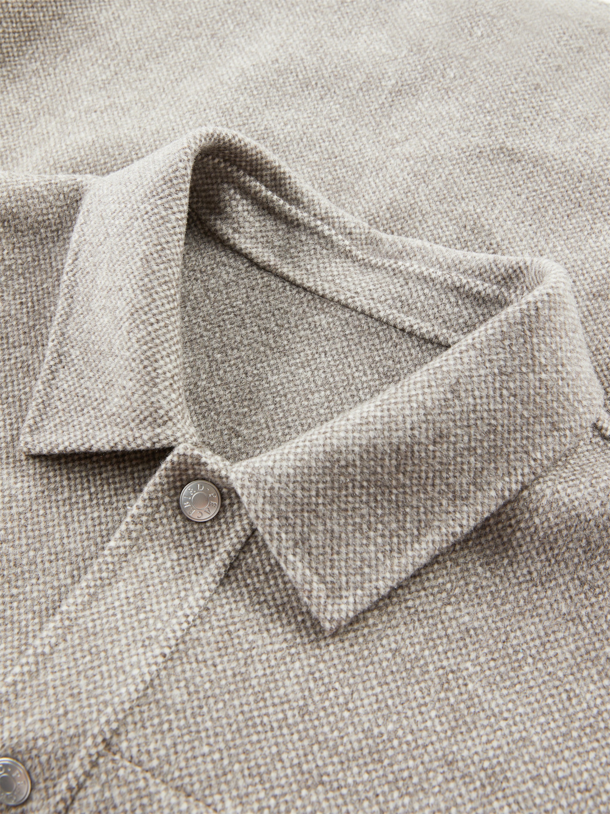 Men's Contrast Color Pocket Wool Jacket