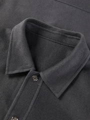 Men's Pocket Double-Faced Wool Blend Jacket