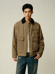 Men's Vintage Quilted Cargo Jacket