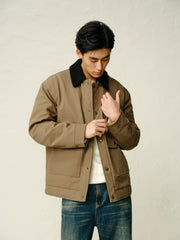 Men's Vintage Quilted Cargo Jacket