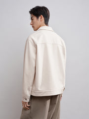 Men's Solid Jacquard Jacket