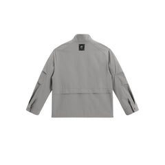 Men's Spliced Stand Collar Jacket