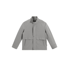 Men's Spliced Stand Collar Jacket