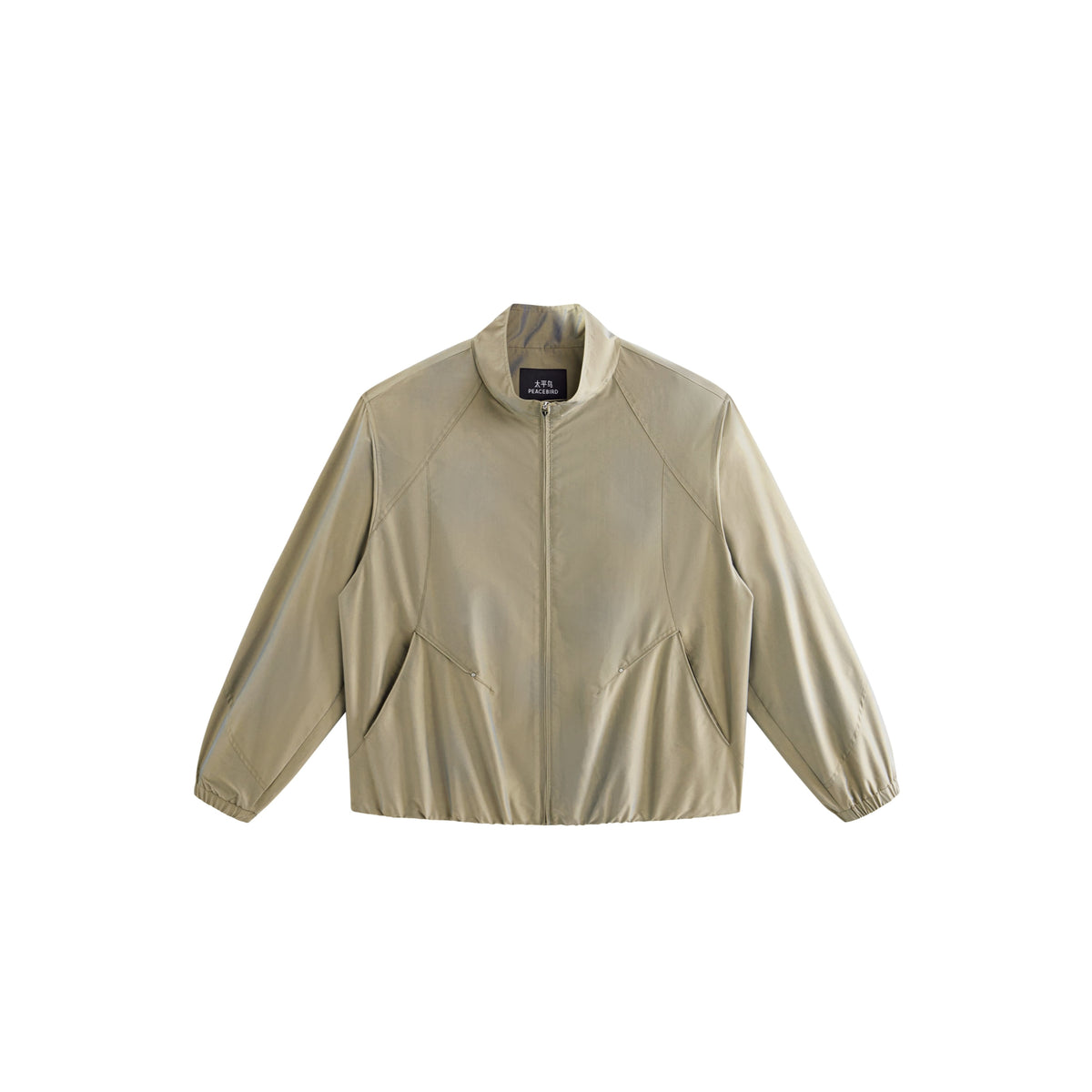 Men's Casual Aurora-Fabric Stand-Collar Jacket