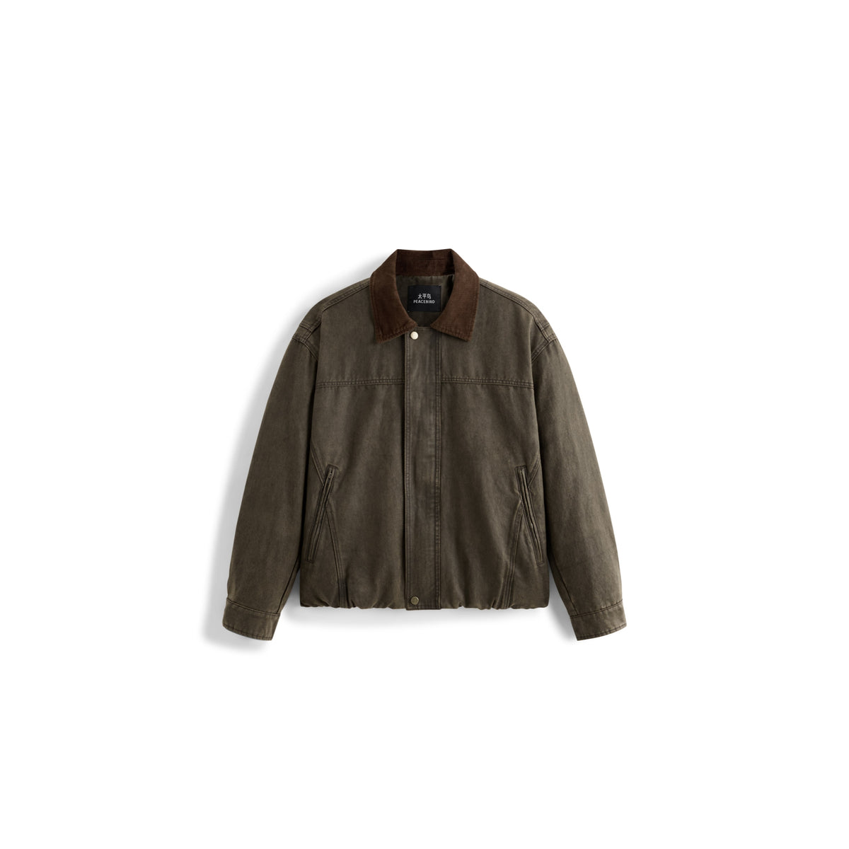 Men's Barn-Style Washed Distressed Jacket