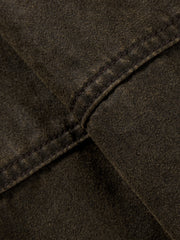 Men's Barn-Style Washed Distressed Jacket