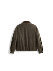 Men's Barn-Style Washed Distressed Jacket