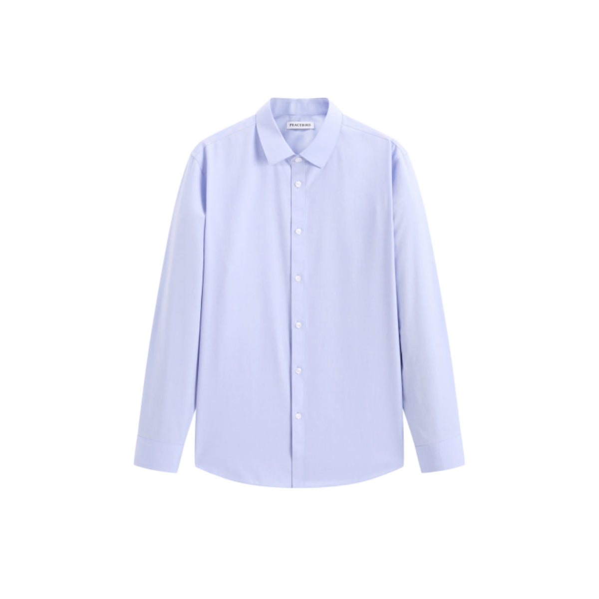 Men's Blue Wrinkle-Free Long-Sleeve Shirt