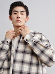 Men's Plaid Textured Shirt