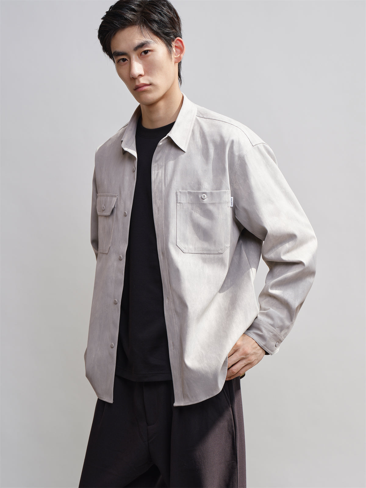 Men's Washed Textured Shirt