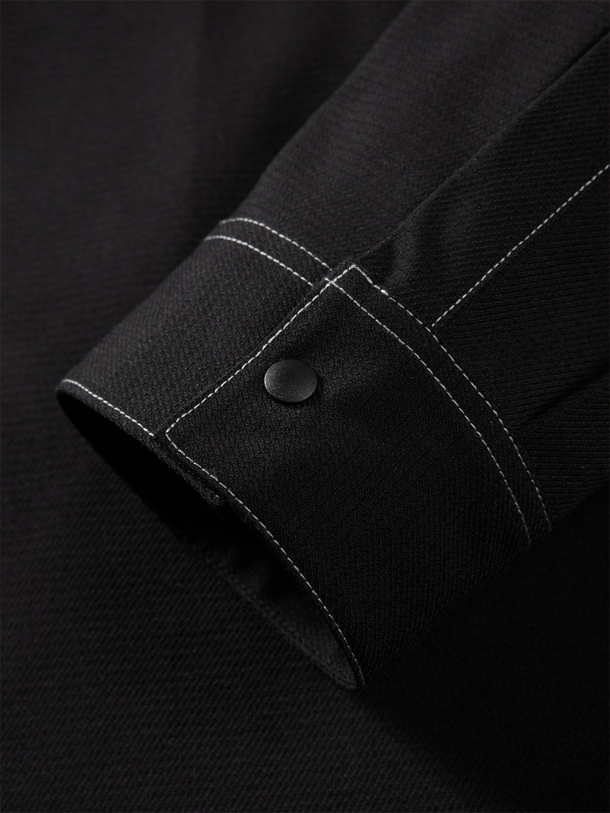 Men's Black Jacquard Shirt