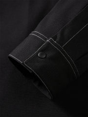 Men's Black Jacquard Shirt