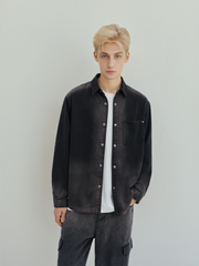 Men's Washed Gradient Denim Shirt