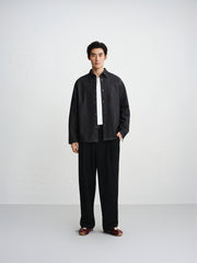 Men's Relaxed Shirt with Contrast Topstitching