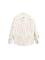 Men's Casual Textured Vertical-Stripe Shirt