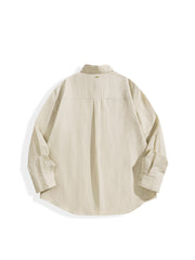 Men's Old Money Style Textured Linen Shirt