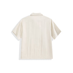 Men's Tencel-Blend Shirt with Embroidery
