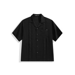 Men's Tencel-Blend Shirt with Embroidery