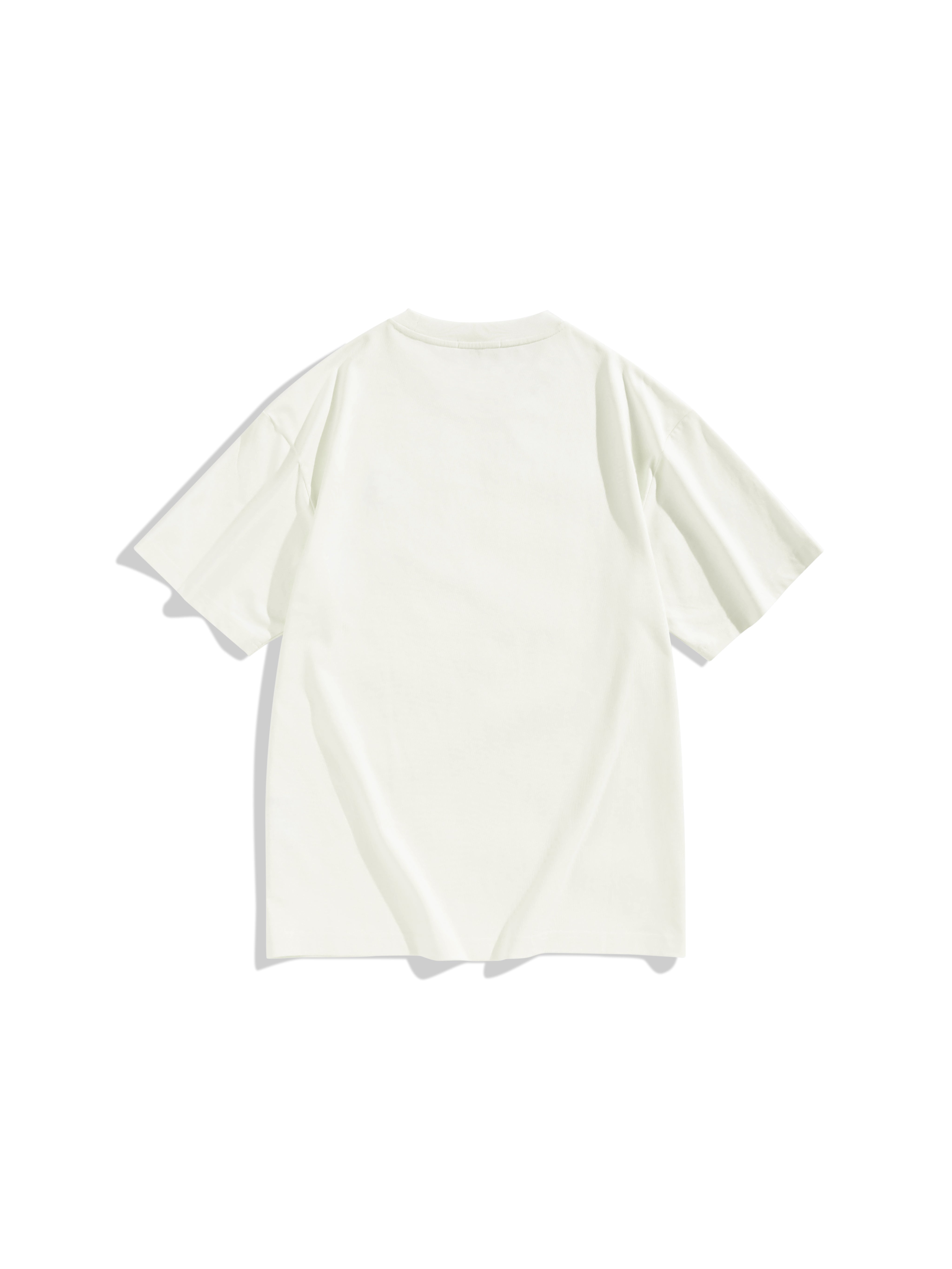 Men's Cotton T-Shirt with Cartoon Embroidery