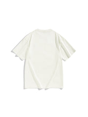 Men's Cotton T-Shirt with Cartoon Embroidery
