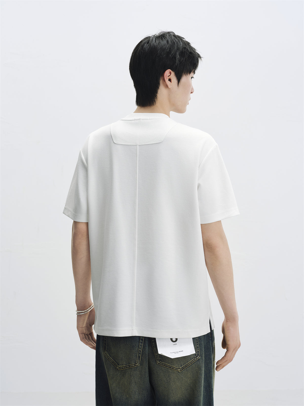 Men's Heavyweight T-Shirt with Panel Lines
