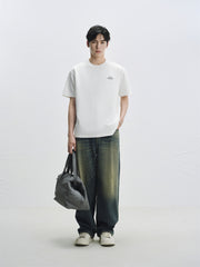 Men's Heavyweight T-Shirt with Panel Lines