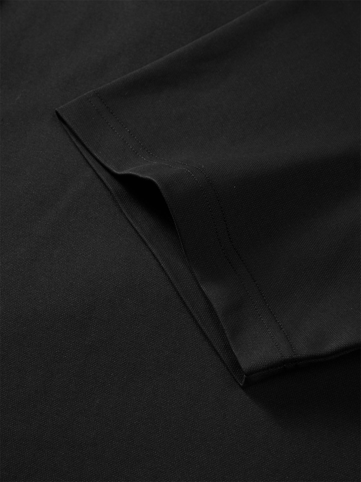 Men's Black Heavyweight T-Shirt with Embroidery