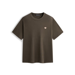 Men's Cotton T-Shirt with Back Embroidery