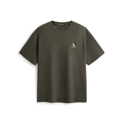 Men's Logo Embroidered Mid-Sleeve T-Shirt
