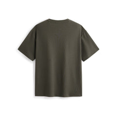 Men's Logo Embroidered Mid-Sleeve T-Shirt