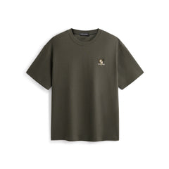 Men's Logo Embroidered Mid-Sleeve T-Shirt