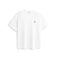 Men's Logo Embroidered Mid-Sleeve T-Shirt