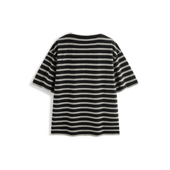Men's Layered-Look Striped Henley T-Shirt