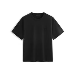Men's Minimal Solid T-Shirt with Patch Detail