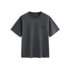 Men's Minimal Solid T-Shirt with Patch Detail