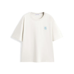 Men's Gradient Print and Embroidered T-Shirt