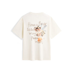 Men's Cotton T-Shirt with Back Embroidery